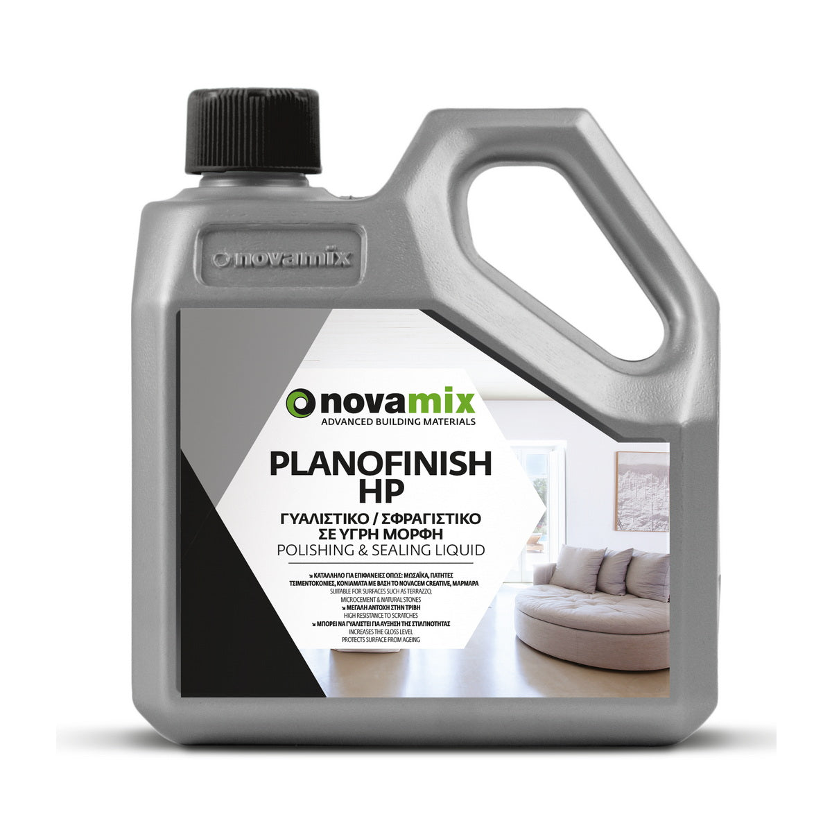 Novamix Planofinish HP Σφραγιστικό Επιφανειακής Δράσης Υγρής Μορφής Διαφανές