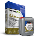 Novamix SC200 Penetrate Ελαστικό Τσιμεντοειδές Στεγανωτικό Κονίαμα Δύο Συστατικών ΛΕΥΚΟ