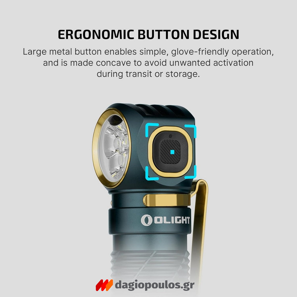 Olight Perun 3 Φακός Κεφαλής Επαναφορτιζόμενος 3000 Lumens