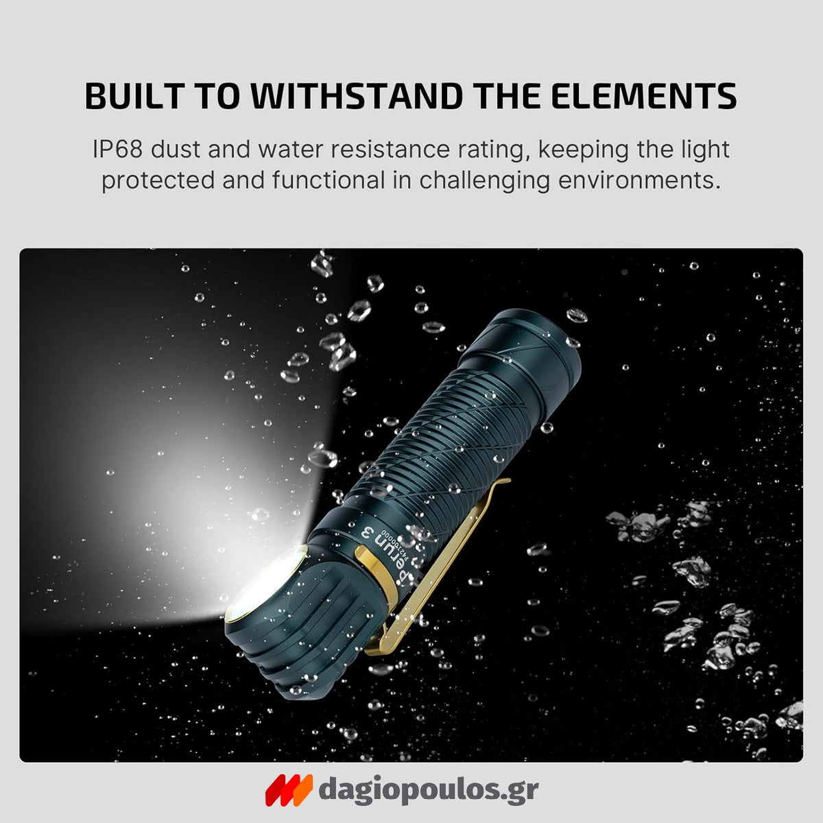 Olight Perun 3 Φακός Κεφαλής Επαναφορτιζόμενος 3000 Lumens