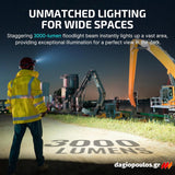 Olight Perun 3 Φακός Κεφαλής Επαναφορτιζόμενος 3000 Lumens