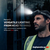 Olight Perun 3 Φακός Κεφαλής Επαναφορτιζόμενος 3000 Lumens
