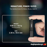 Olight i3E EOS Osight Edition Φακός Μπρελόκ 90 Lumens