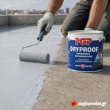 PGP Dryproof Masonry Waterproofer Επαλειφόμενο Μονωτικό Διαλύτου Εξωτερικής Εσωτερικής & Αρνητικής Υγρασίας ΓΚΡΙ
