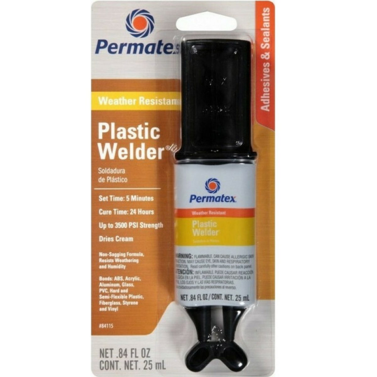 Permatex 35222 Κόλλα Εποξειδική 5min Πλαστικών 25ml
