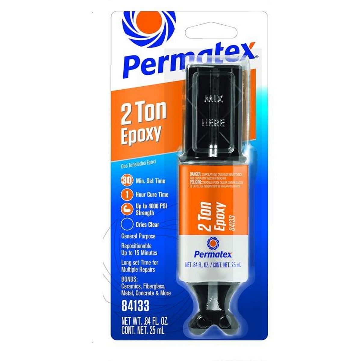 Permatex 84133 Κόλλα Εποξειδική Υψηλής Ισχύος 2 Ton 25ml