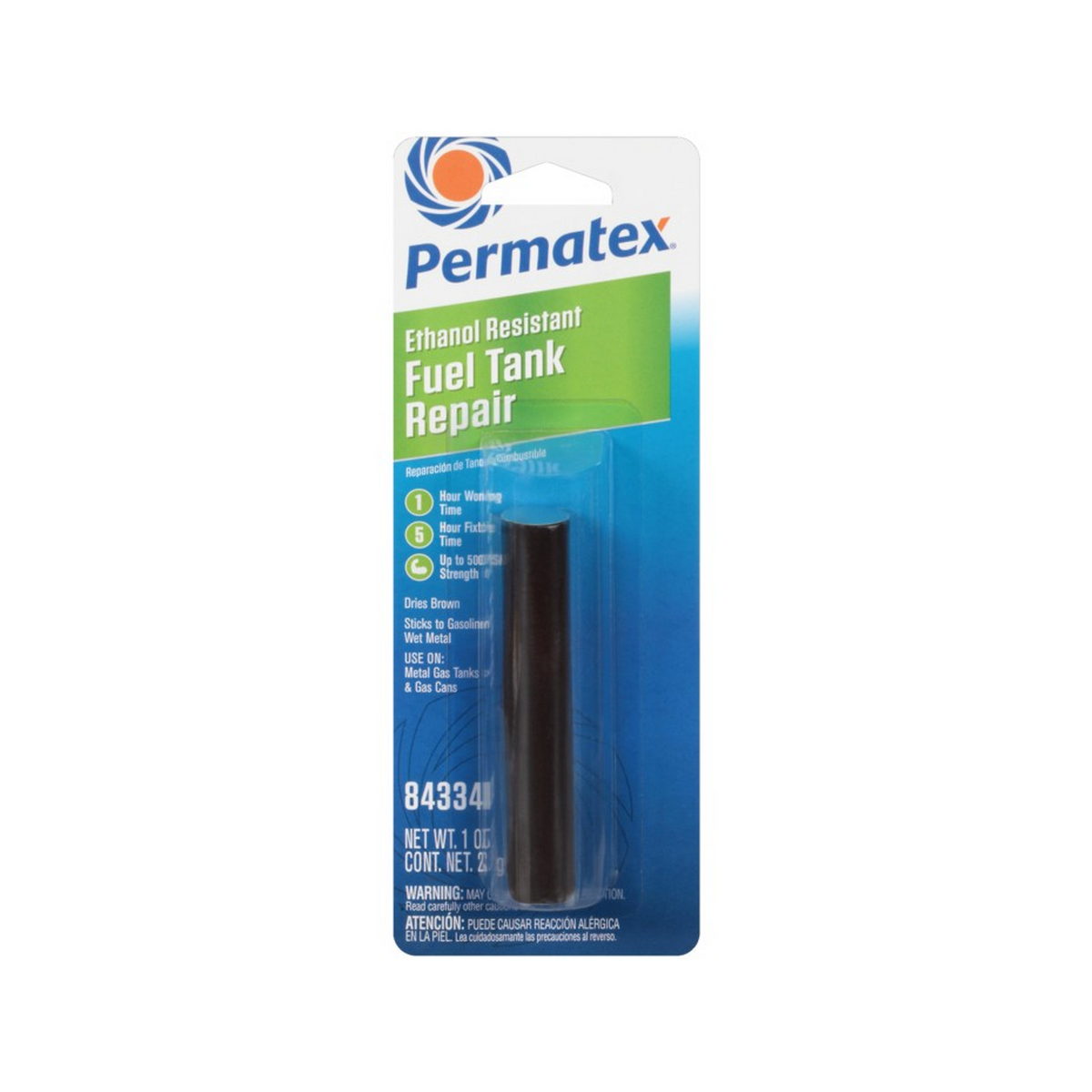 Permatex 84334 Εποξειδικός Στόκος Μεταλλικών Δεξαμενών Καυσίμου 2 Συστατικών 28gr