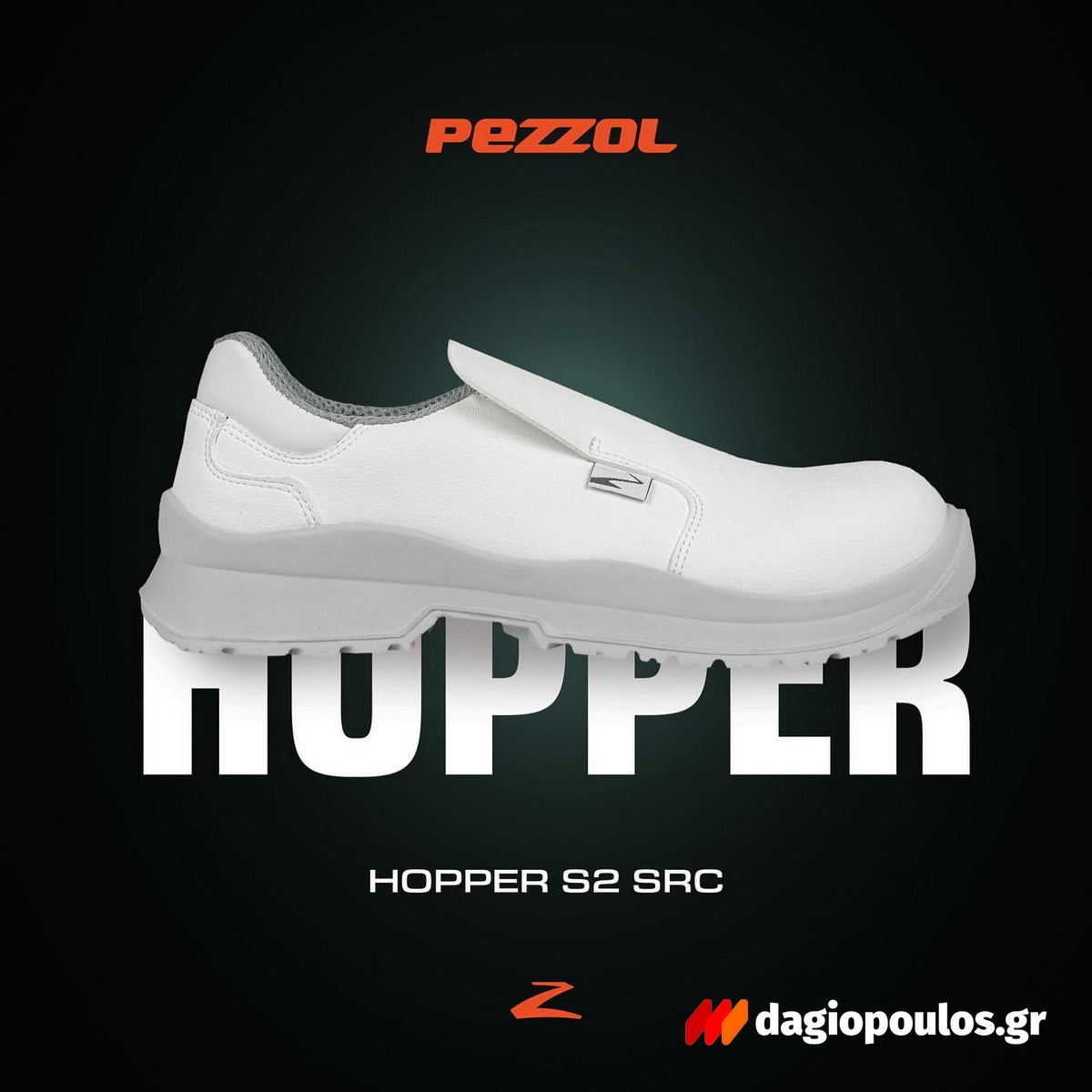 Pezzol Hopper S2 SRC Παπούτσια Ασφαλείας Εργαζομένων Χαμηλά Με ΜΗ ΜΕΤΑΛΛΙΚΗ Προστασία Ιταλίας