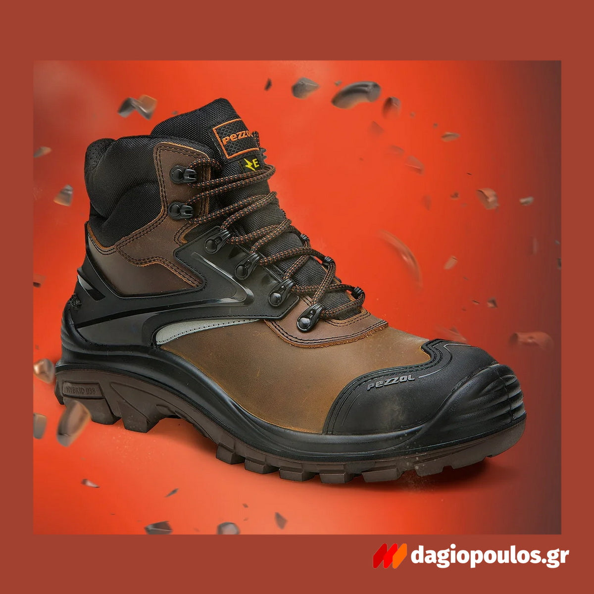 Pezzol Kashmir SB PS E WPA HI HRO FO SR Παπούτσια Ημιμποτάκια Ασφαλείας Εργαζομένων & Ηλεκτρολόγων Με ΜΗ Μεταλλική Προστασία Ιταλίας