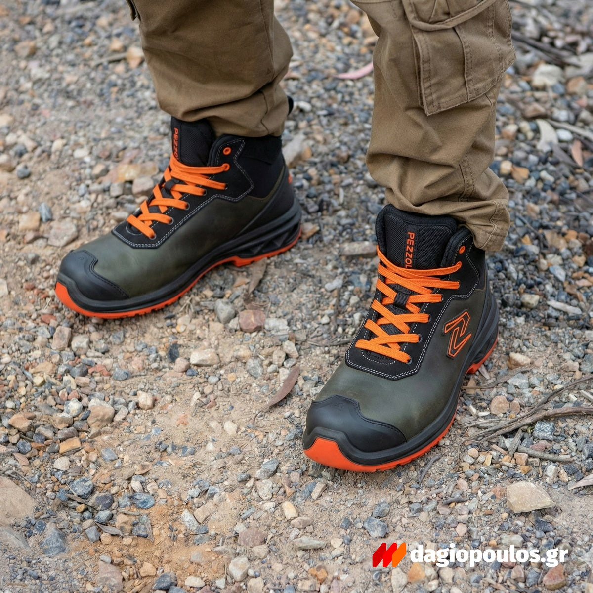 Pezzol Kayak CH 50 S3S SC FO SR ESD Παπούτσια Ασφαλείας Εργαζομένων Ημιμποτάκια Με Προστασία Ιταλίας