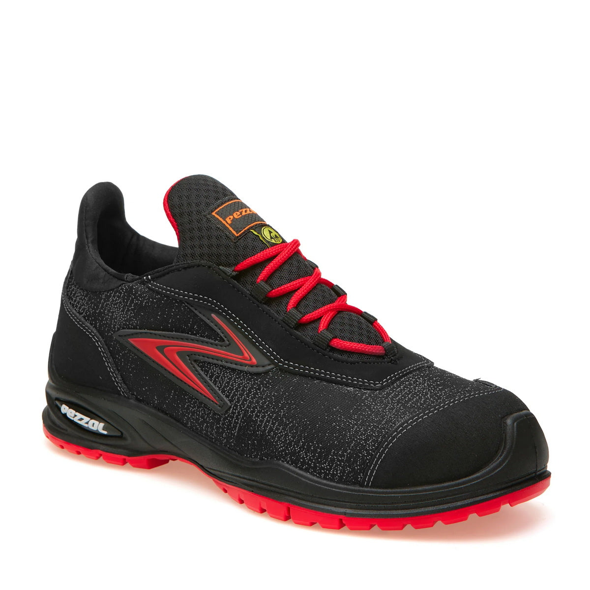 Pezzol Black Mambas S3S FO SR ESD Παπούτσια Ασφαλείας Εργαζομένων Χαμηλά Με Προστασία Ιταλίας