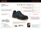 Pezzol Modul Zero S1PS FO SR ESD Παπούτσια Ασφαλείας Εργαζομένων Χαμηλά Με Προστασία Ιταλίας