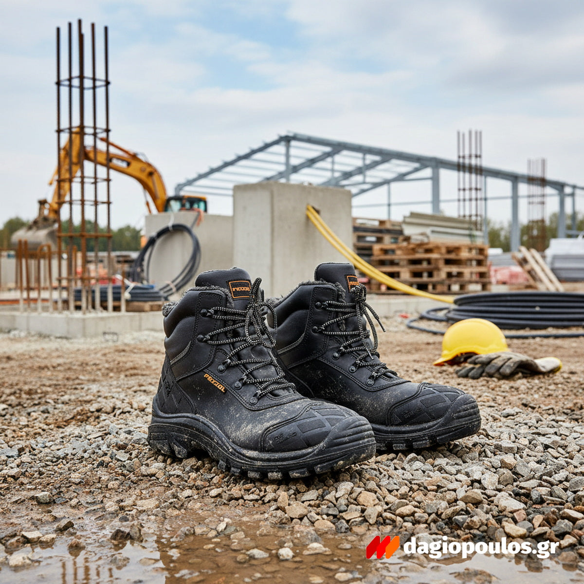 Pezzol Typhoon S3 Παπούτσια Ασφαλείας Εργαζομένων Ημιμποτάκια Με Προστασία Ιταλίας