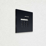 Πινακίδα Σήμανσης “ΝΤΟΥΖ” Ακρυλικό 120mm x 120mm – Καφέ — Ενδεικτική φωτογραφία μαύρης απόχρωσης
