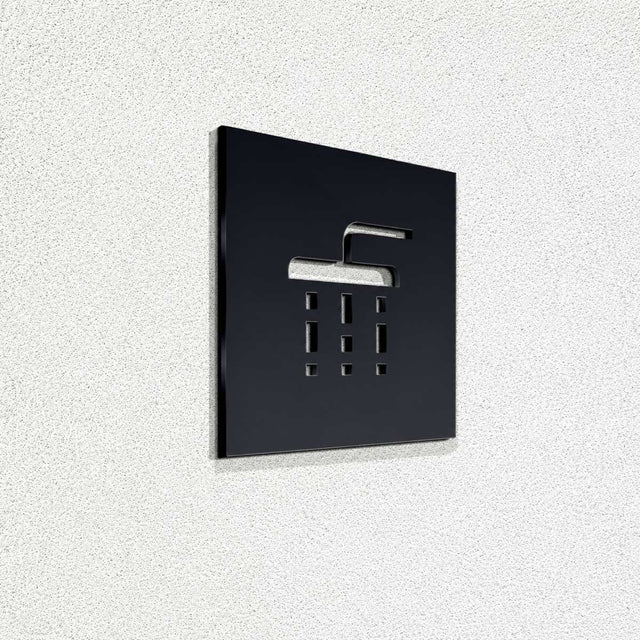 Πινακίδα Σήμανσης “ΝΤΟΥΖ” Ακρυλικό 120mm x 120mm – Μπλε — Ενδεικτική φωτογραφία μαύρης απόχρωσης