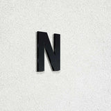 Ενδεικτική φωτογραφία γράμματος N σε μαύρη απόχρωση· επιλεγμένο προϊόν μαύρο, ύψος 74mm