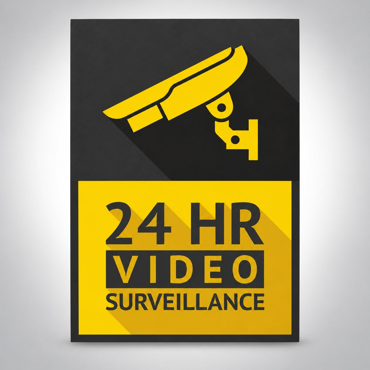 Πινακίδα Σήμανσης “Ο ΧΩΡΟΣ ΠΑΡΑΚΟΛΟΥΘΕΙΤΑΙ” Βινύλιο 150mm x 200mm – Γκρι / Κίτρινο