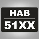 Πινακίδα Μοτοσυκλέτας Μοτοποδηλάτου Plexiglass 150mm x 100mm – Μαύρο / Λευκό