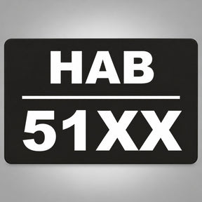 Πινακίδα Μοτοσυκλέτας Μοτοποδηλάτου Plexiglass 150mm x 100mm – Μαύρο / Λευκό