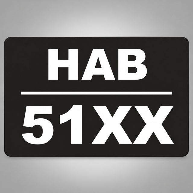 Πινακίδα Μοτοσυκλέτας Μοτοποδηλάτου Plexiglass 150mm x 100mm – Μαύρο / Λευκό