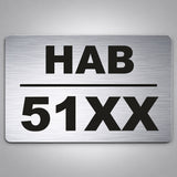 Πινακίδα Μοτοσυκλέτας Μοτοποδηλάτου Plexiglass 150mm x 100mm – Ασημί / Μαύρο
