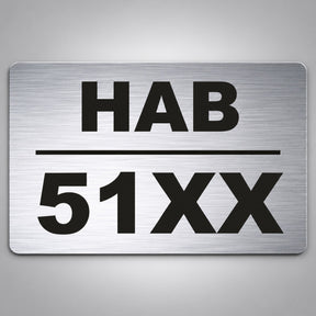 Πινακίδα Μοτοσυκλέτας Μοτοποδηλάτου Plexiglass 150mm x 100mm – Ασημί / Μαύρο