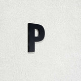 Ενδεικτική φωτογραφία γράμματος P σε μαύρη απόχρωση· επιλεγμένο προϊόν λευκό, ύψος 74mm