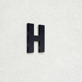 Ενδεικτική φωτογραφία γράμματος H σε μαύρη απόχρωση· επιλεγμένο προϊόν λευκό, ύψος 74mm