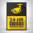 Πινακίδα Σήμανσης “Ο ΧΩΡΟΣ ΠΑΡΑΚΟΛΟΥΘΕΙΤΑΙ” Αλουμίνιο 130mm x 150mm – Γκρι / Κίτρινο