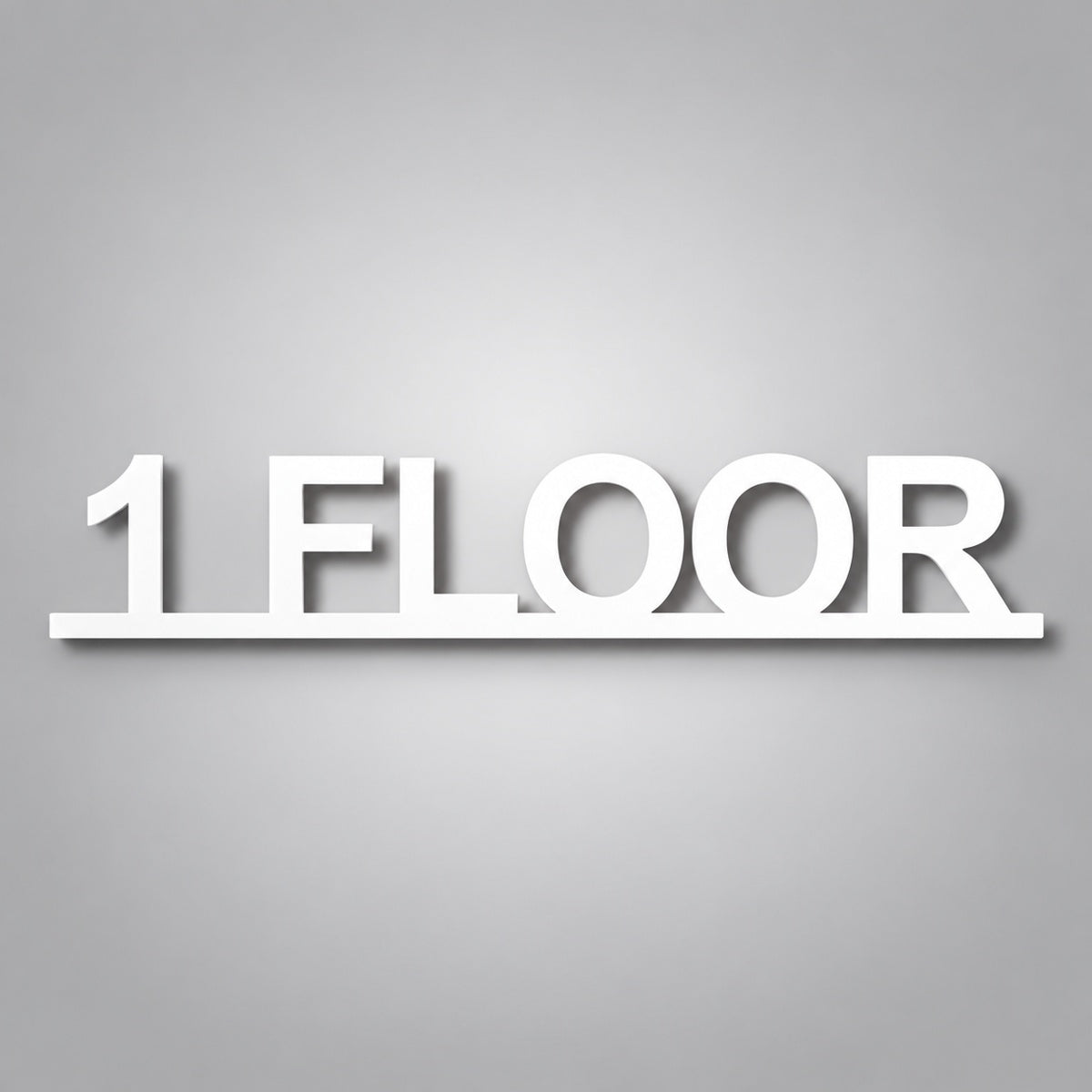 Πινακίδα Σήμανσης “ΟΡΟΦΟΣ – FLOOR” Ακρυλικό 250mm x 50mm – Λευκό