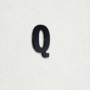 Ενδεικτική φωτογραφία γράμματος Q σε μαύρη απόχρωση· επιλεγμένο προϊόν μπλε, ύψος 120mm