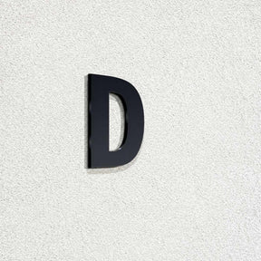 Ενδεικτική φωτογραφία γράμματος D σε μαύρη απόχρωση· επιλεγμένο προϊόν κόκκινο, ύψος 120mm