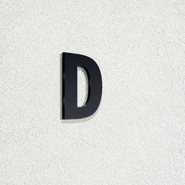 Ενδεικτική φωτογραφία γράμματος D σε μαύρη απόχρωση· επιλεγμένο προϊόν μαύρο, ύψος 120mm