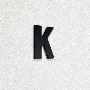 Ενδεικτική φωτογραφία γράμματος K σε μαύρη απόχρωση· επιλεγμένο προϊόν μαύρο, ύψος 74mm