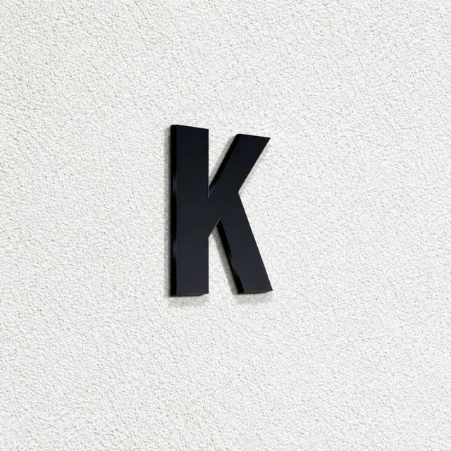 Ενδεικτική φωτογραφία γράμματος K σε μαύρη απόχρωση· επιλεγμένο προϊόν μπλε, ύψος 120mm