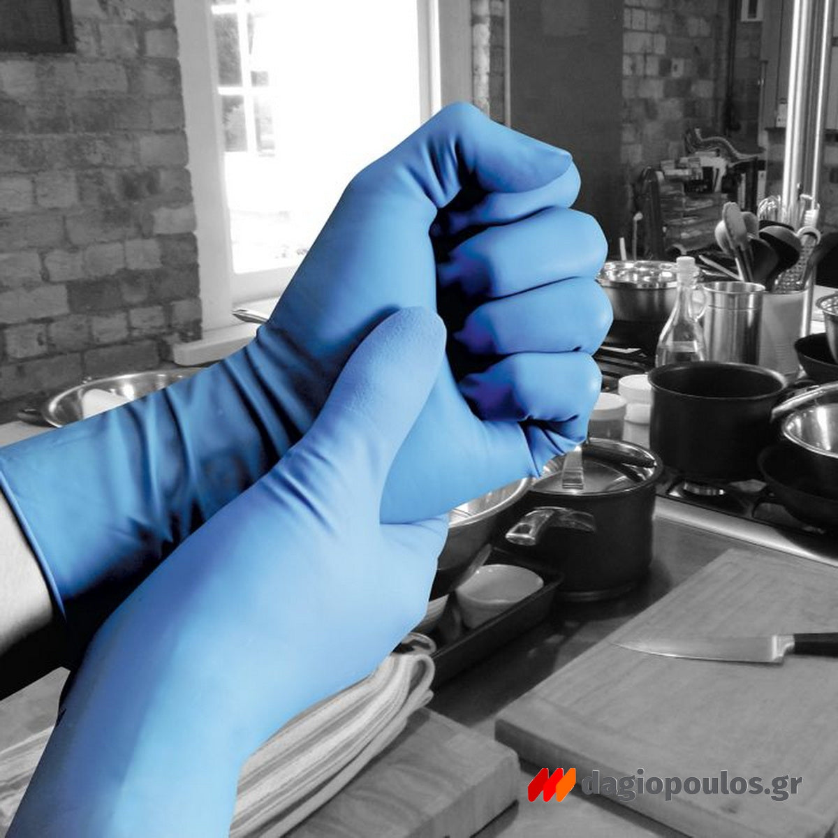 Polyco Finite HD Nitrile Γάντια Εργασίας Νιτριλίου Για Διαλυτικά Με Μανσέτα 30cm Σετ 50 Τεμ
