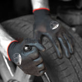 Polyco Matrix P Grip Black Γάντια Εργασίας Πλεκτά Με Παλάμη Επένδυση Πολυουρεθάνης Μαύρα (Ζεύγος)