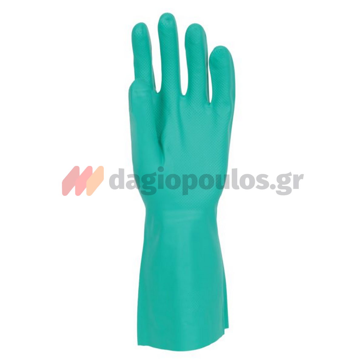 Polyco Nitri‑Tech III 92 Green Flock Lined Γάντια Εργασίας Νιτριλίου Ισχυρών Χημικών 33cm (Ζεύγος)