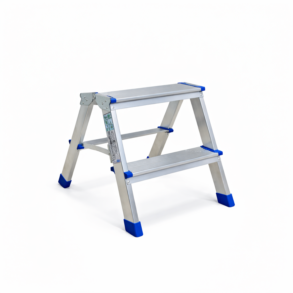 Profal 803 Duo Σκαλοσκαμπό (Σκαλάκι) Αλουμινίου Με Σκαλοπάτια Από 2 Πλευρές