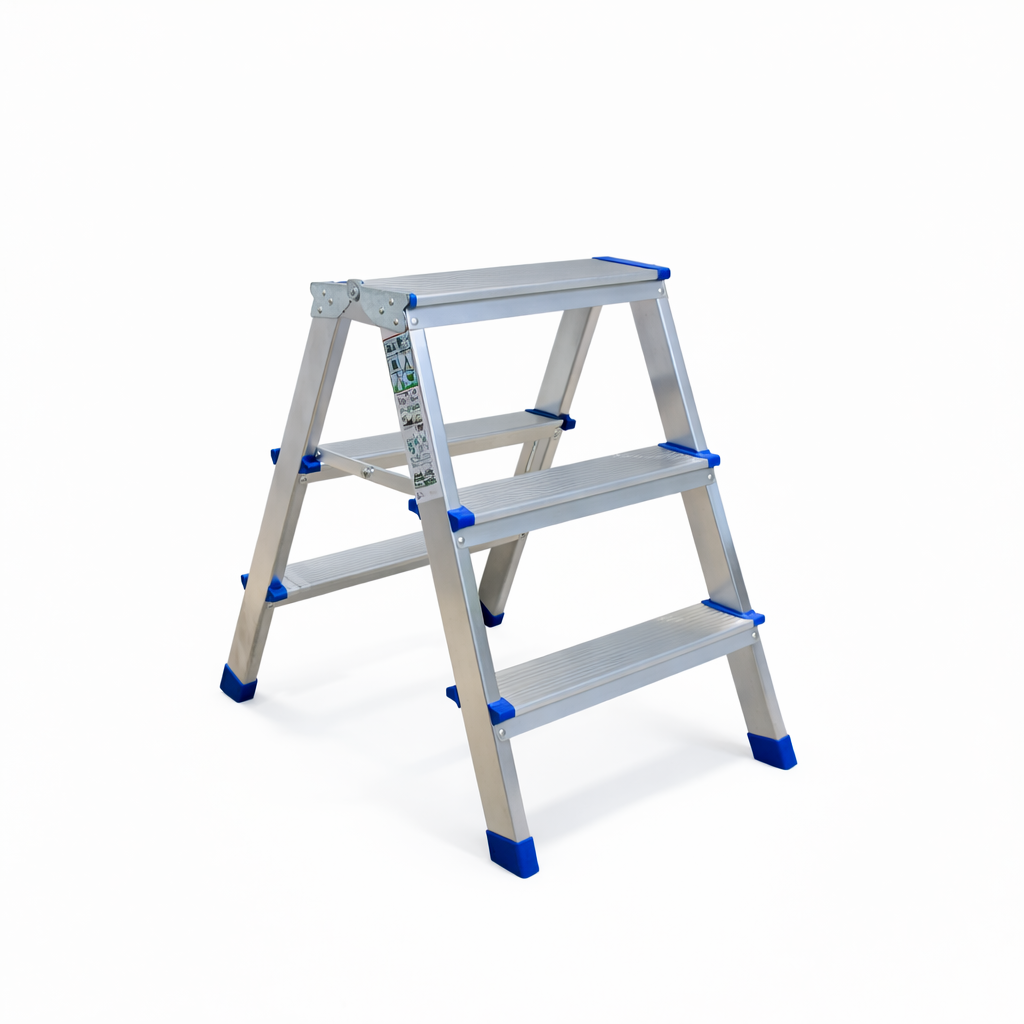Profal 803 Duo Σκαλοσκαμπό (Σκαλάκι) Αλουμινίου Με Σκαλοπάτια Από 2 Πλευρές