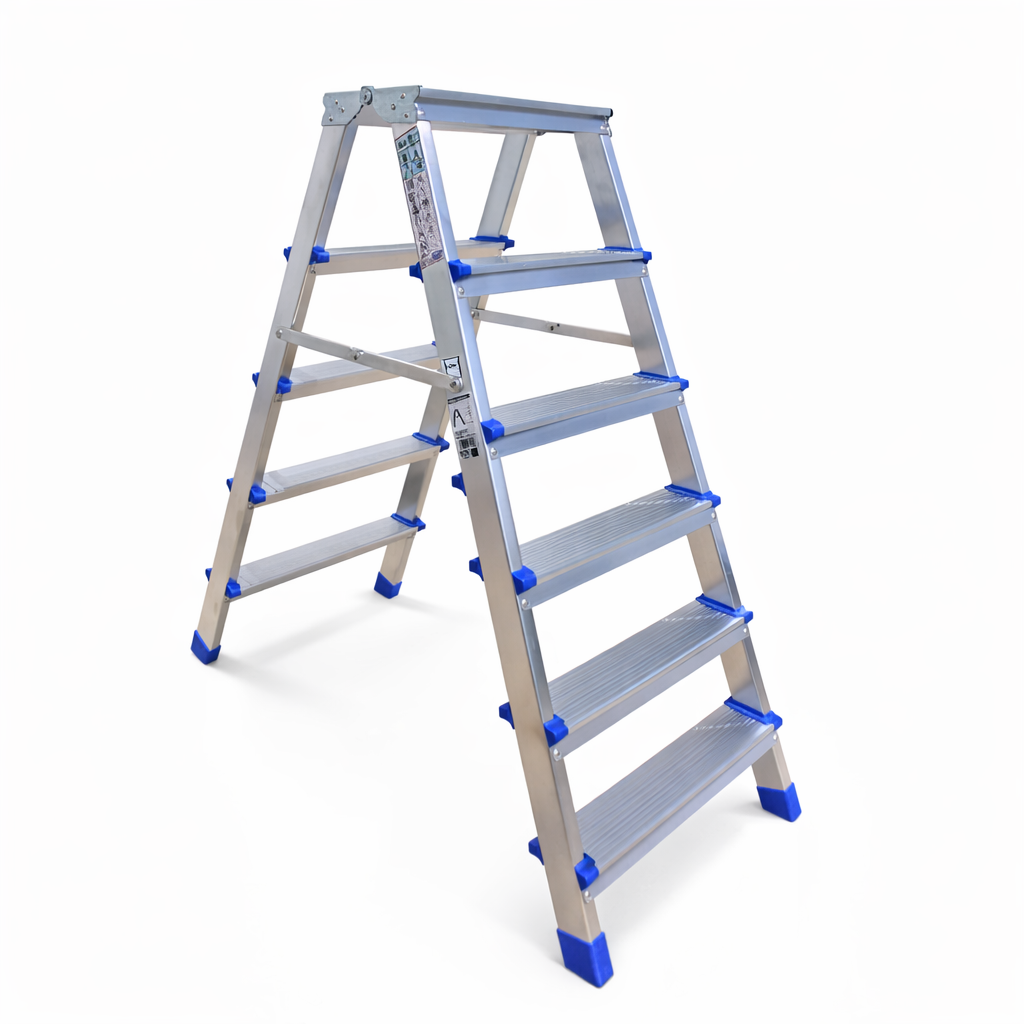 Profal 803 Duo Σκαλοσκαμπό (Σκαλάκι) Αλουμινίου Με Σκαλοπάτια Από 2 Πλευρές