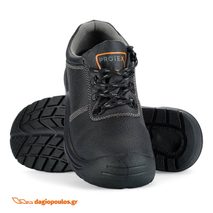 Protex Short Δερμάτινα Παπούτσια Εργασίας ΧΩΡΙΣ Προστασία| Dagiopoulos.gr