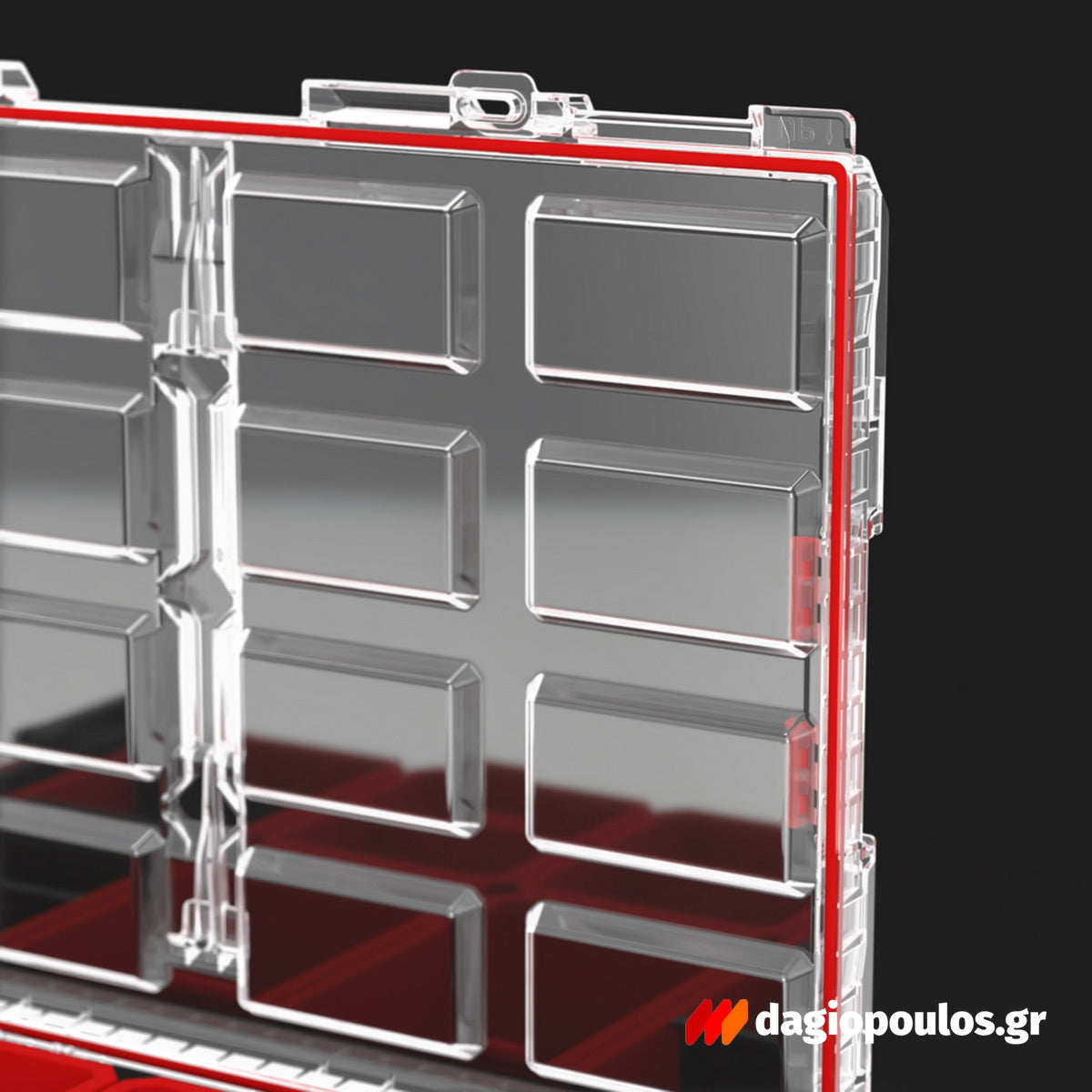 QBrick System One Organizer XL 2.0 Εργαλειοθήκη Ταμπακιέρα (Organizer) Με Διαφανές Καπάκι 23" 13.5Lt