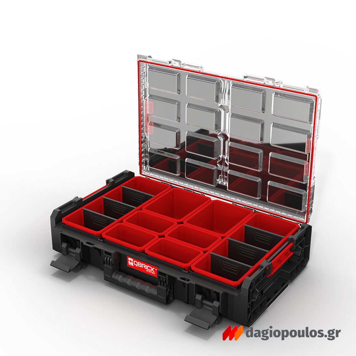 QBrick System One Organizer XL 2.0 Εργαλειοθήκη Ταμπακιέρα (Organizer) Με Διαφανές Καπάκι 23" 13.5Lt