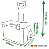 Qbrick System Two Cart 6 w 1 Εργαλειοθήκη Τροχήλατη Σετ 6 Τεμ