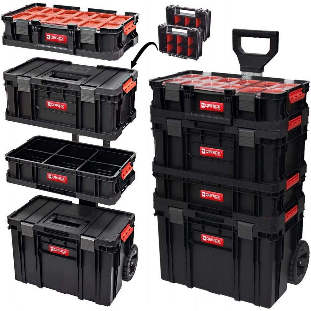 Qbrick System Two Cart 6 w 1 Εργαλειοθήκη Τροχήλατη Σετ 6 Τεμ