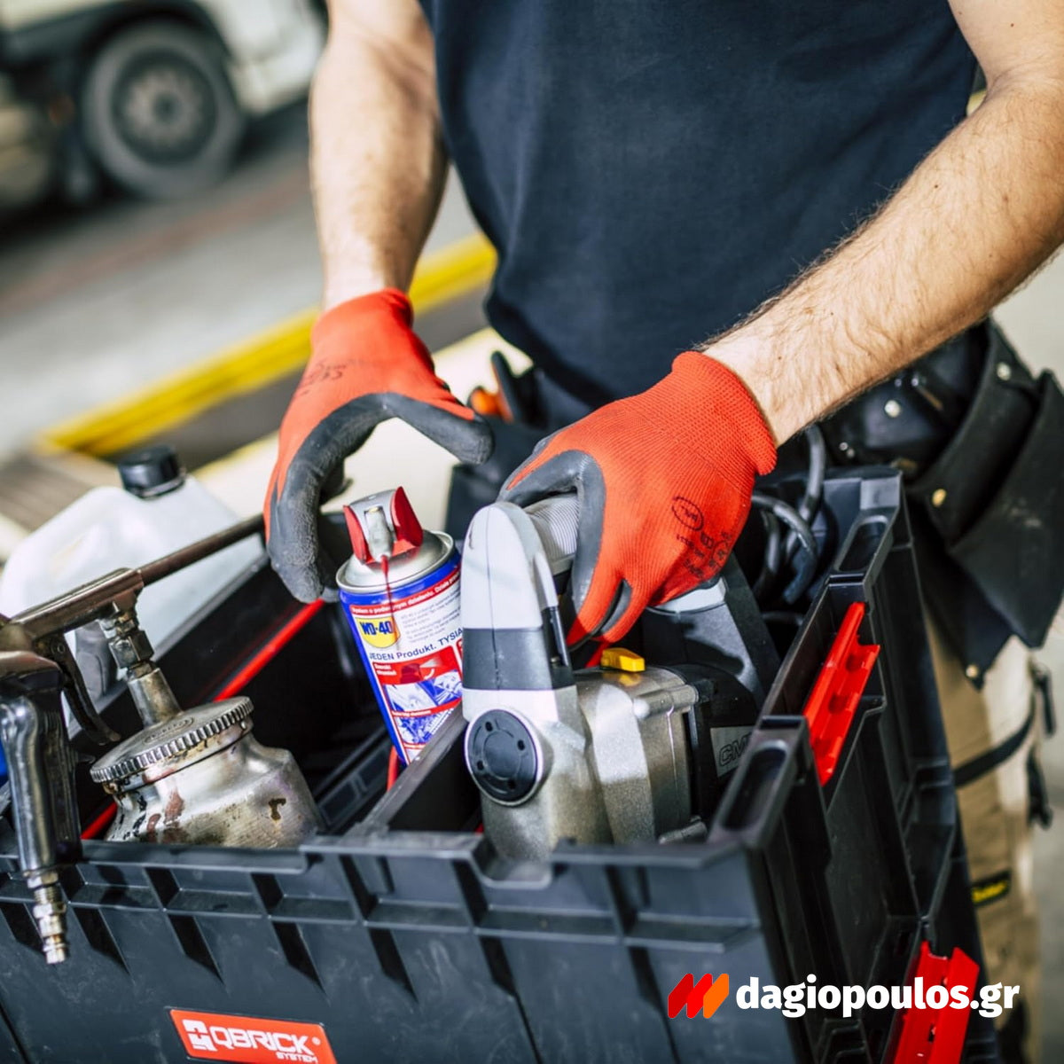 Qbrick System One Box 2.0 Plus Εργαλειοθήκη Ανοικτή Με Χωρίσματα 22.7" 35Lt