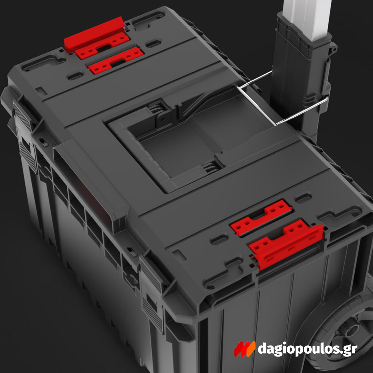 Qbrick System One Cart Εργαλειοθήκη Τροχήλατη Επαγγελματική Υψηλών Αντοχών 26" 52Lt