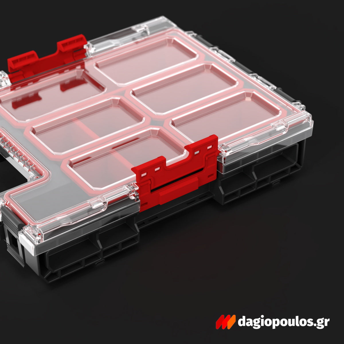 QBrick System One Organizer M 2.0 Εργαλειοθήκη Ταμπακιέρα (Organizer) Με Διαφανές Καπάκι