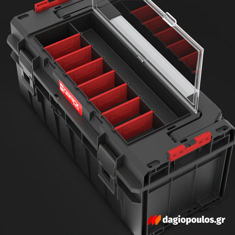 Qbrick System One Pro 600 Expert Εργαλειοθήκη Κλειστή Με Εξωτερική Ταμπακιέρα (Organizer)
